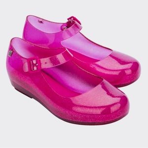 Mini Melissa mini Dora III sandals in bright pink size 2 girls-BNIB!